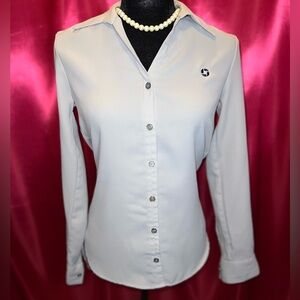 Chase Bank Lands End Long Sleeve Uniform Shirt